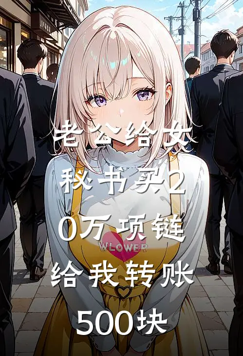 老公给女秘书买20万项链，给我转账500块