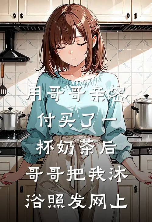 用哥哥亲密付买了一杯奶茶后，哥哥把我沐浴照发网上